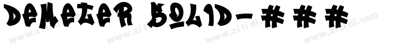 Demeter Solid字体转换